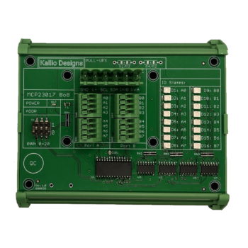 MCP23017 demo eval break out board wire connectors